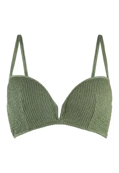 Sutien de baie cu burete - Verde inchis