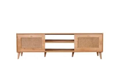 Comoda TV HAZERAN, stejar, 180x41x55 cm