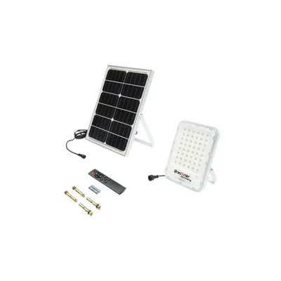 Lampa LED 1200 lumeni cu panou solar monocristalin 25W, 96 LED, senzor miscare si telecomanda Cod: BK87486
