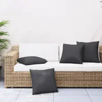 Gossi perne de canapea, 4 buc., negru, 40x40 cm, textil