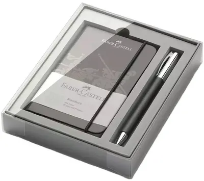 Set caiet cu roller Faber-Castell Ambition - Negru