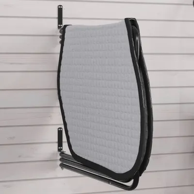 Gossi suport pentru sa/patura, negru, fier, 3 brate
