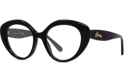 Loewe Curvy Black Cat Eye Eyeglasses