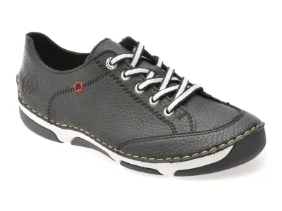 Pantofi RIEKER bleumarin, 55901, din piele naturala