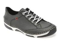Pantofi RIEKER bleumarin, 55901, din piele naturala