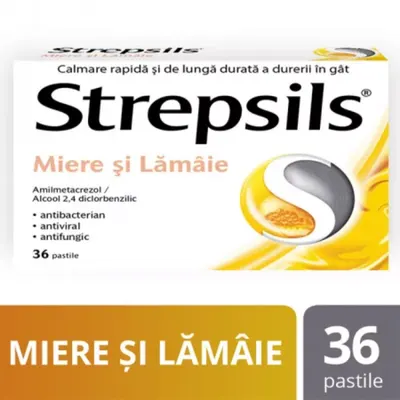 Strepsils Miere si Lamaie, Reckitt Benckiser | 36 pastile