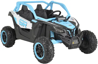 Mașinuță electrică jeep Moni - Typhoon KKL-808, albastru