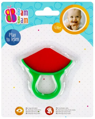 Jucarie pentru dentitie, BamBam, Pepene rosu