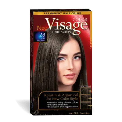 Visage Vopsea de par Neo Keratin & Argan Oil 28 Ash Brown