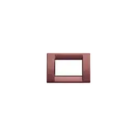 Placa ornament 2 module Vimar(Idea)metall.bordeaux