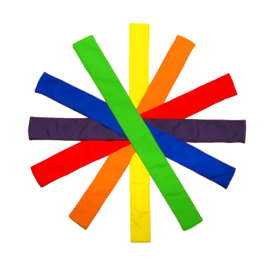 Set de 6 benzi colorate pentru activități sportive