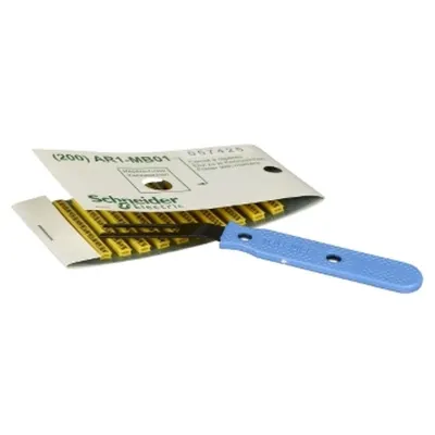 Eticheta, Galben - Set De 200 Pt. Fiecare Caracter 0-9, +, -, Pamant