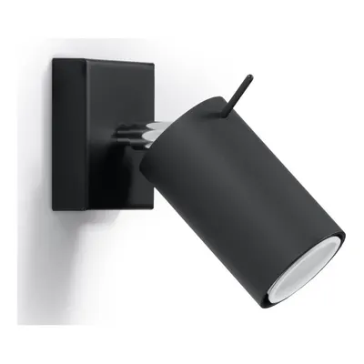 Spot negru 8x10 cm Etna – Sollux