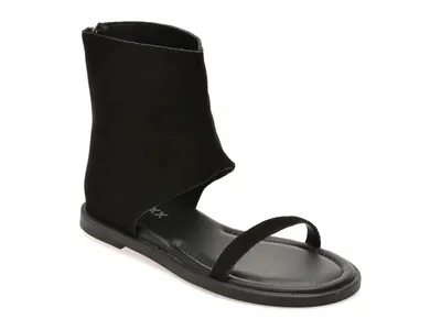 Sandale GRYXX negre, 9192, din piele intoarsa