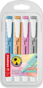 Set de etichete text Stabilo Swing Cool - Pastel 2, 4 culori