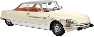 Model de colecție Norev Modern: Mașini - Citroen DS 21 Le Leman (1968) (Ivory and Green metallic)