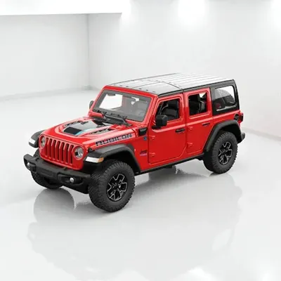 Masinuta Rastar Jeep Wrangler Rubicon 1:24 Rosu
