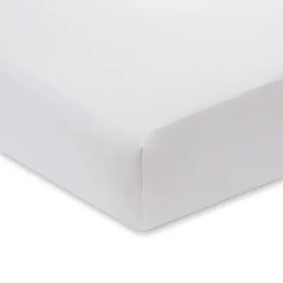 Cearșaf din bumbac satinat Bianca Luxury, 135 x 190 cm, alb