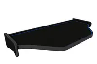 Masa centrala bord camion compatibila cu DAF XF 95 (01.1997-12.2005), Negru cu cusatura albastra