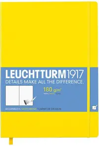 Agenda Leuchtturm1917 Sketchbook Master - A4+, foi albe, Lemon