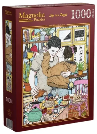 Puzzle Magnolia din 1000 piese - Mic dejun și dragoste