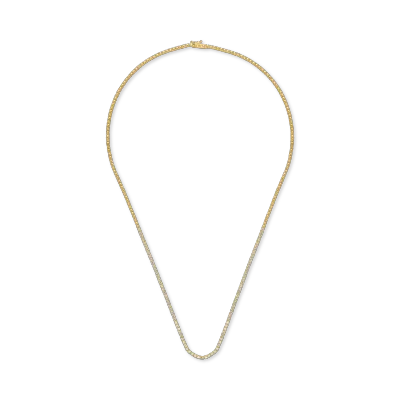 Colier tennis din aur galben cu diamante de 1.7ct