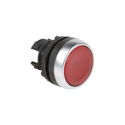 Osmoz illuminated spring return head - flush - rosu