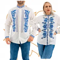 Set Traditional Cuplu 416 Camasi traditionale cu broderie