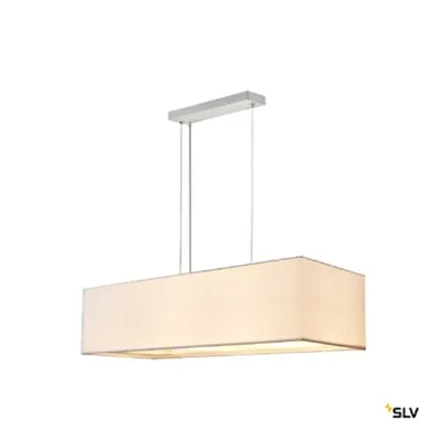 ACCANTO PL E27 max. 3x40W 230V, textil alb/crom