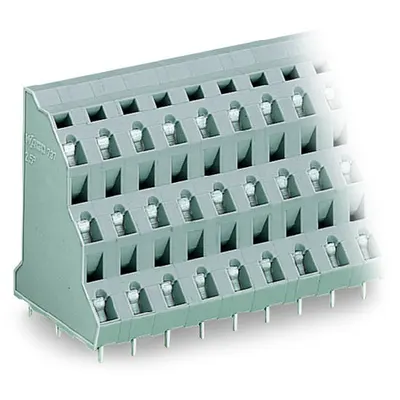 Triple-deck PCB terminal block; 2.5 mm²; Pin spacing 7.5 mm; 3 x 5-pole; CAGE CLAMP®; 2,50 mm²; gray