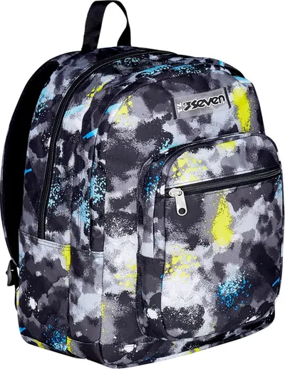 Ghiozdan școlar Seven Freethink - Lime Punch, 34 l