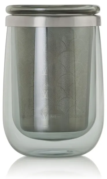 Cană cu pereți dubli și infuzor pentru ceai AdHoc – Fusion, 400 ml