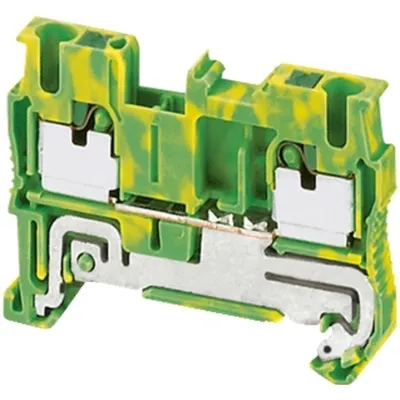 Bloc Terminal Cu Impamantare Linergy4Mm² 1Nivel 1X1 Conex. Cu SurubVerde-Galben