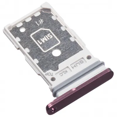Suport SIM Samsung Galaxy S22 Ultra 5G S908, Single SIM, Mov (Burgundy)