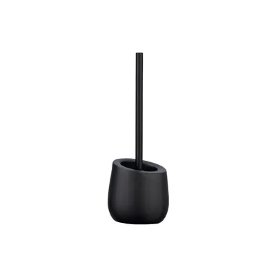 Perie de WC negru-mat din ceramică Badi – Wenko