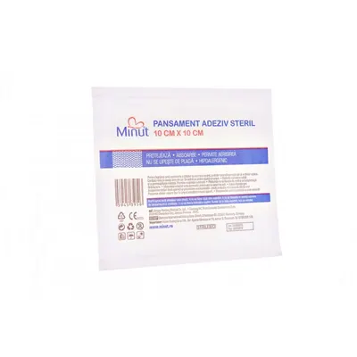 Plasture steril Pore 10CM X 10CM, Minut