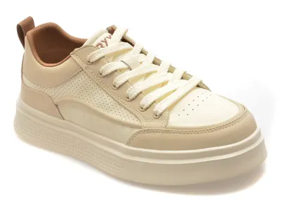 Pantofi sport GRYXX bej, 9253, din piele naturala