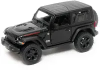 Mașinuță metalică Kinsmart - 2018 Jeep Wrangler, Hard Top, 1:34, negru