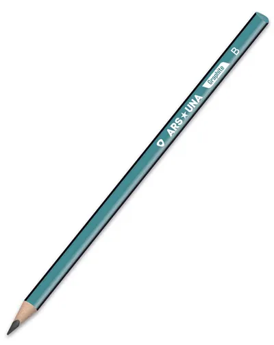 Creion grafit Ars Una - B, negru, liniat