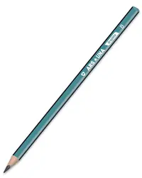 Creion grafit Ars Una - B, negru, liniat