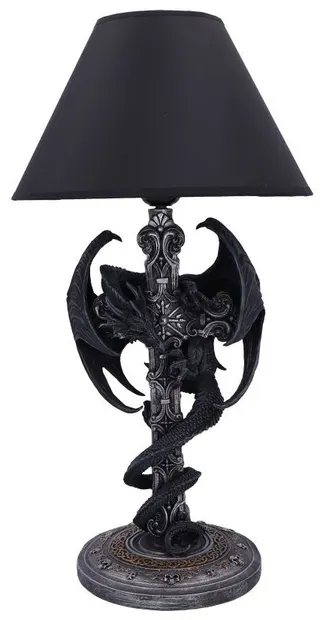 Lampă Nemesis Now Adult: Gothic - Draconis Crucis, 37 cm
