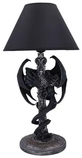 Lampă Nemesis Now Adult: Gothic - Draconis Crucis, 37 cm