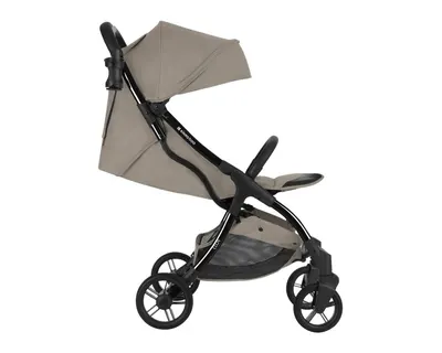 Carucior sport pana la 22kg KikkaBoo 0-48 luni,cadru din aluminiu cu pliere compacta,pozitie de somn,Compatibil avion,husa ploaie,suport pahar si geanta transport incluse Cloe Beige 2024
