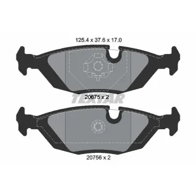 Set placute frana, frana disc TEXTAR 2067502