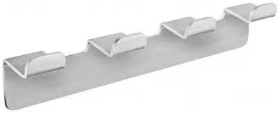 Cuier cu patru cârlige Inter Ceramic - Elinor, argintiu