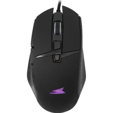 Mouse Barracuda BGM-051, Cu fir, USB 6400 dpi, Iluminare RGB (Negru)