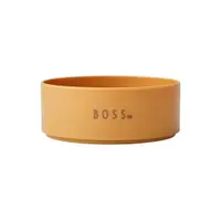 Bol pentru copii Design Letters Mini Boss, ø 11 cm, galben muștar