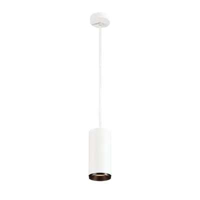 Lampa suspendata, lustra NUMINOS L Pendant, white Indoor LED pendant light white/black 2700K 36°