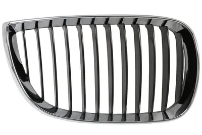 Grila radiator Dreapta potrivit BMW 1 (E81), 1 (E87) 1.6-3.0 2004-2012 pana in 2007 - (deschis, crom/negru)