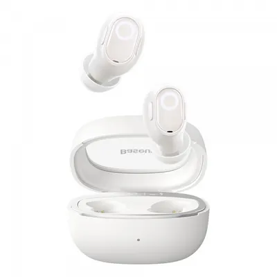 Handsfree Bluetooth Baseus WM02+, TWS, Alb NGTW370302